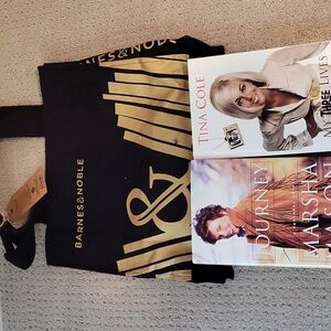 barnes and noble  Bag With Autographed Autobiography Of Marsha Mason And More